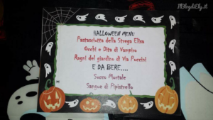 menù per la festa di halloween