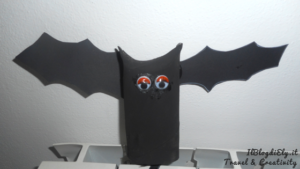 tutorial pipistrello halloween con rotoli di scottex