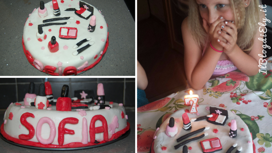 compleanno originale per bambina torta beauty party