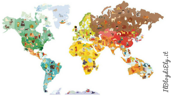 Mappa magnetica per tracciare viaggi e scrivere i prossimi itinerari 