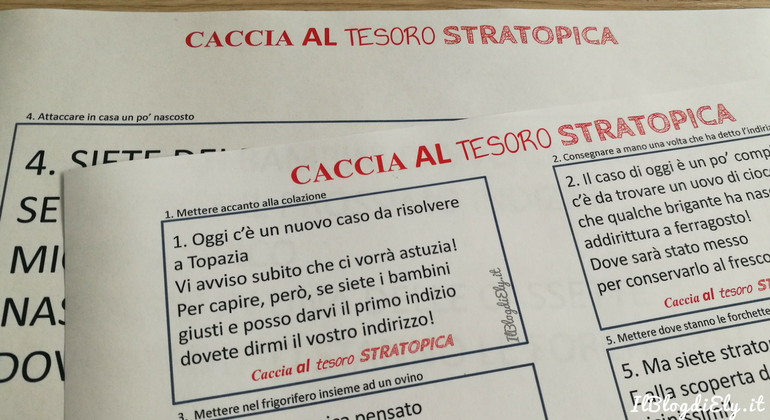 caccia al tesoro geronimo stilton da scaricare e stampare