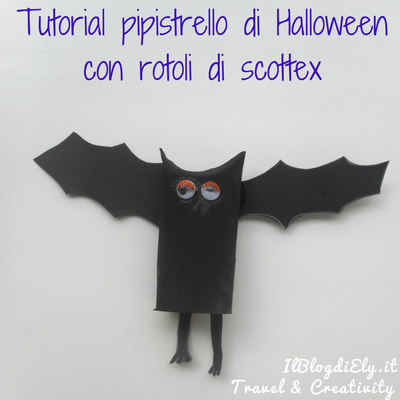 Tutorial pipistrello di Halloween con rotoli di scottex