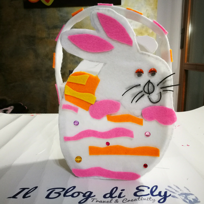 cestino porta uova di pasqua di feltro