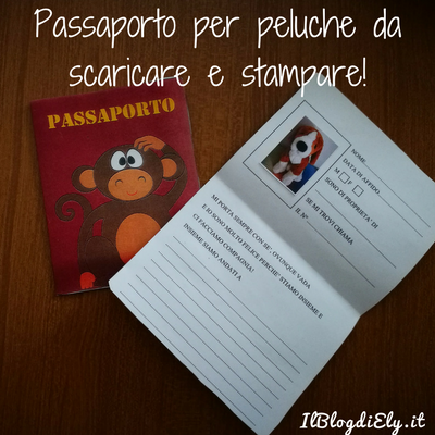Passaporto per peluche da scaricare e stampare