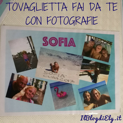 tovaglietta fai da te con fotografie