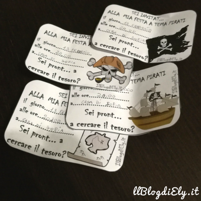 invito per festa a tema pirati da scaricare e stampare